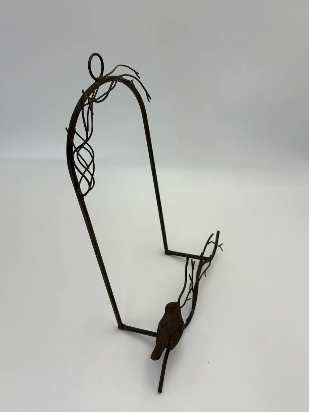 Metal Bird Wall Picture or Plate Hanger 15” tall and 12” wide